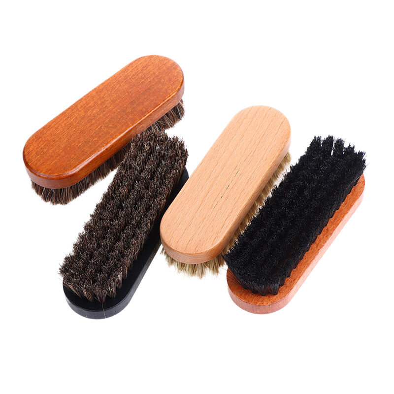 Brushing Boot Horse - 1PC Schoenverzorgingsborstel van paardenhaar met houten
