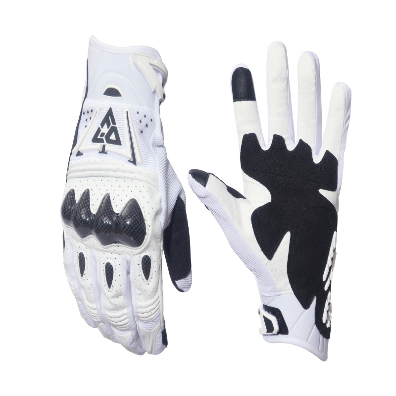 Horse Riding Glove - Koolstofvezel en PU-leer moto-kwaliteit fiets lange