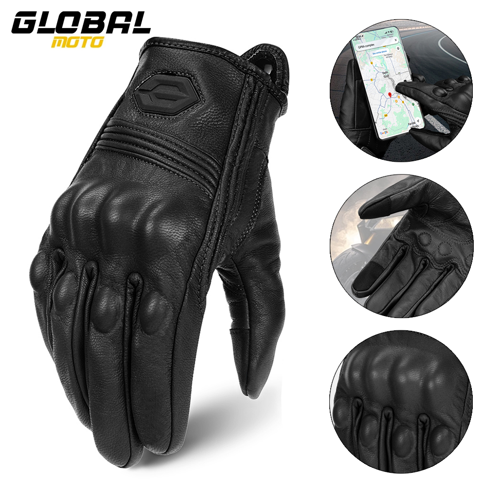 Horse Riding Glove - Wintermotorhandschoenen Leren motorcrosshandschoenen met volledige vingers