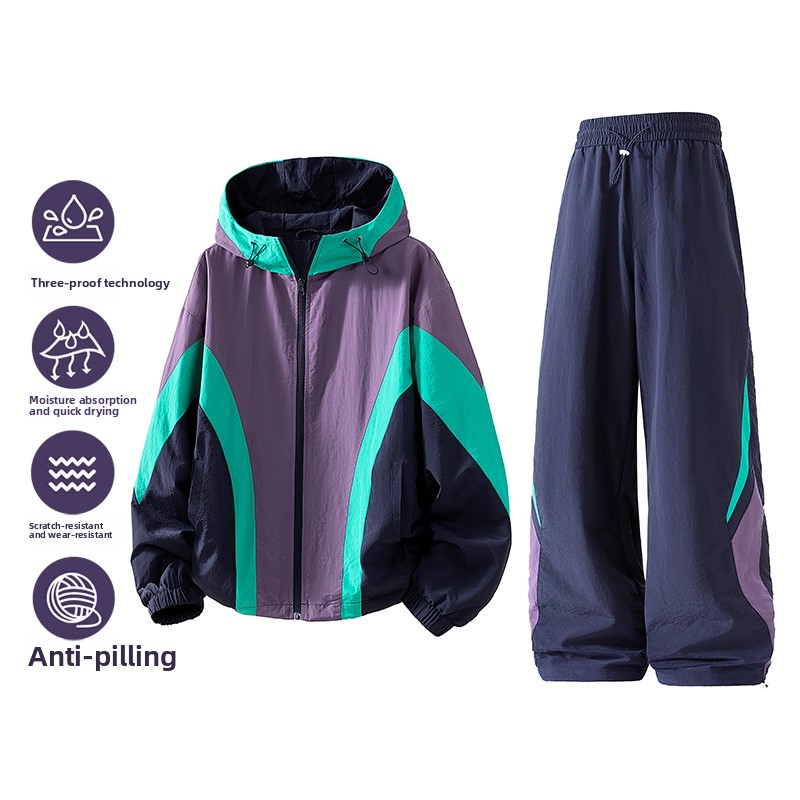 Outdoor Sports Outfit - Nieuwe tweedelige herenjas voor de lente