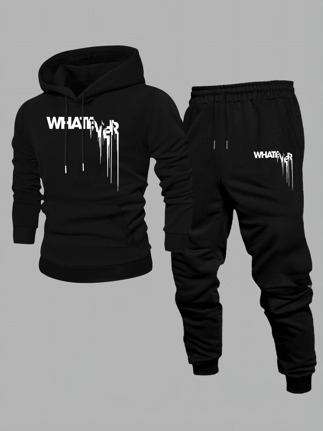 Outdoor Sports Outfit - 2-delige streetwear-outfit voor heren, met 'Drip