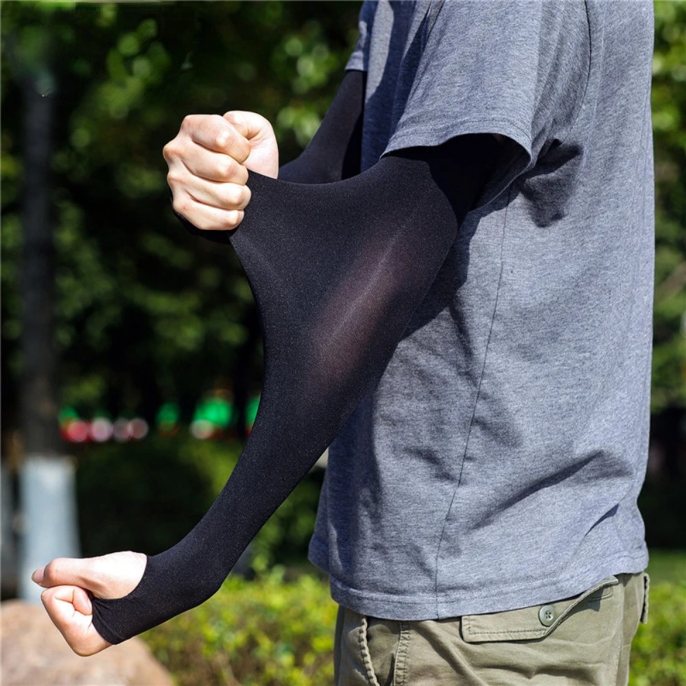 Outdoor Sports Activities - 1 paar coole anti-UV-armmouwen, zonbeschermende elleboogbeschermers