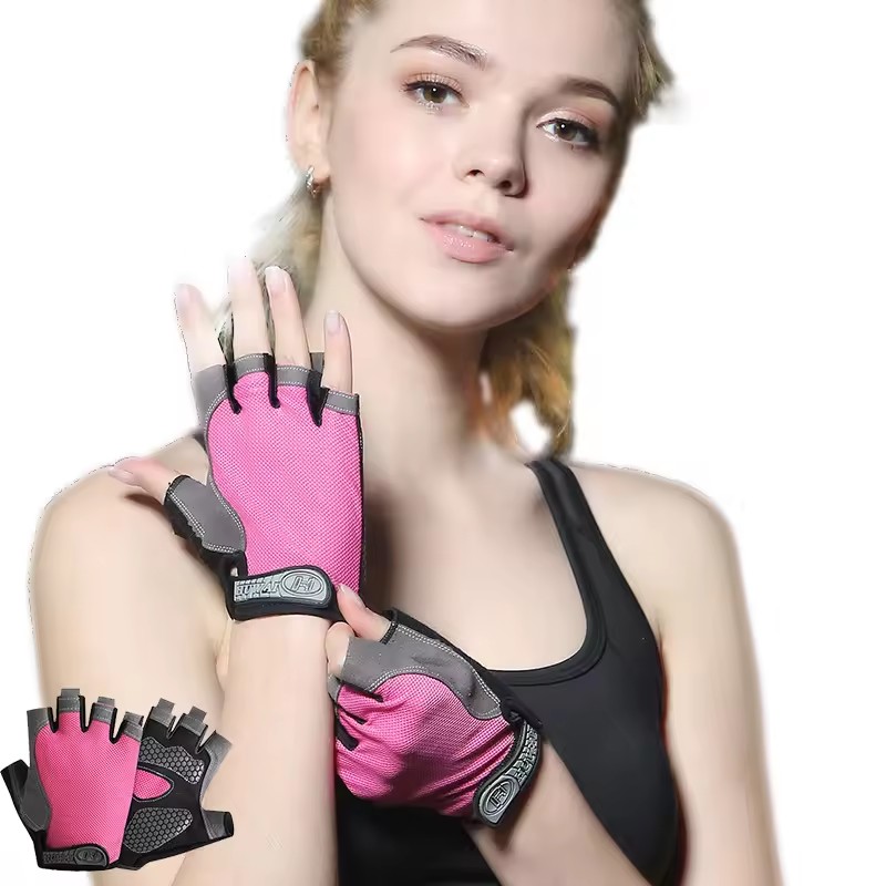 Horse Riding Glove - Ademende antislip halfvingerhandschoenen voor fitness fietsen