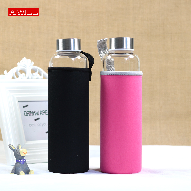 Outdoor Sport Glass Water Bottle - Aiwill Hot Selling Glas Sport Water