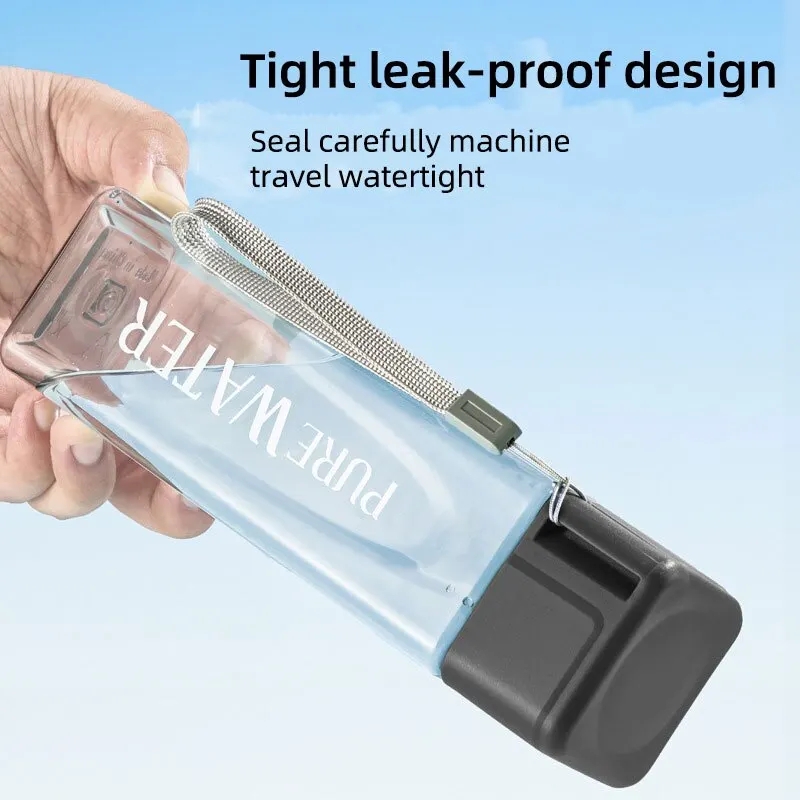 450 ml, 1 stuks helder vierkan - Outdoor Sport Glass Water Bottle recensie en prijs