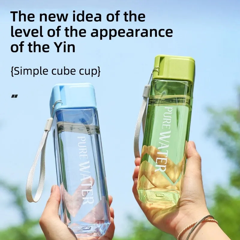 450 ml, 1 stuks helder vierkan - Outdoor Sport Glass Water Bottle recensie en prijs