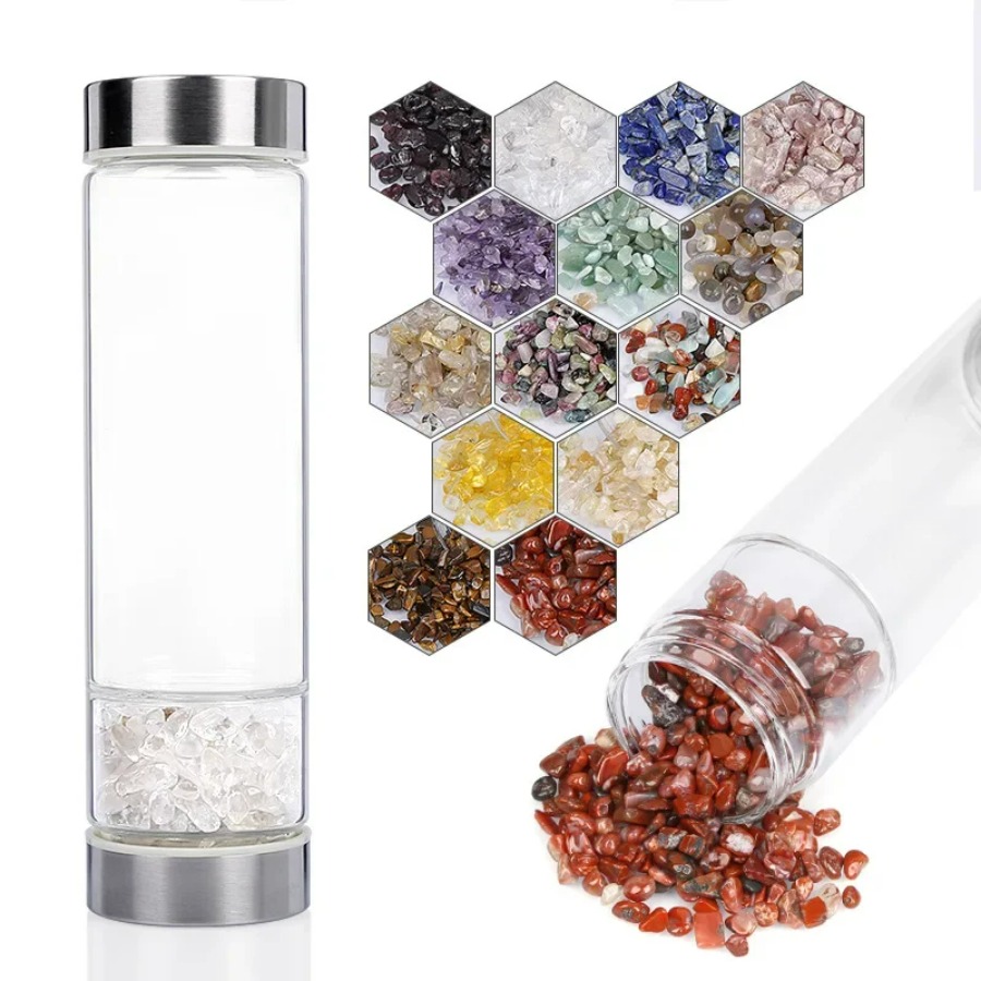 Kristallen natuurlijke ertsfle - Outdoor Sport Glass Water Bottle recensie en prijs