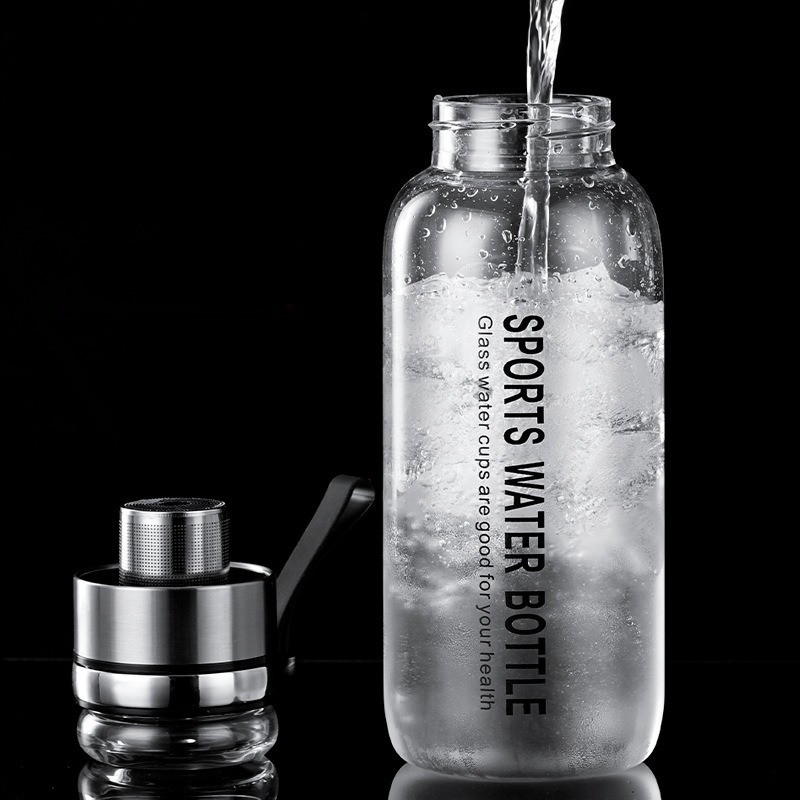 1.0/1.2 L Glazen Waterfles met - Outdoor Sport Glass Water Bottle recensie en prijs