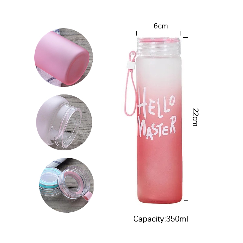 350 ml sport siliconen letterb - Outdoor Sport Glass Water Bottle recensie en prijs