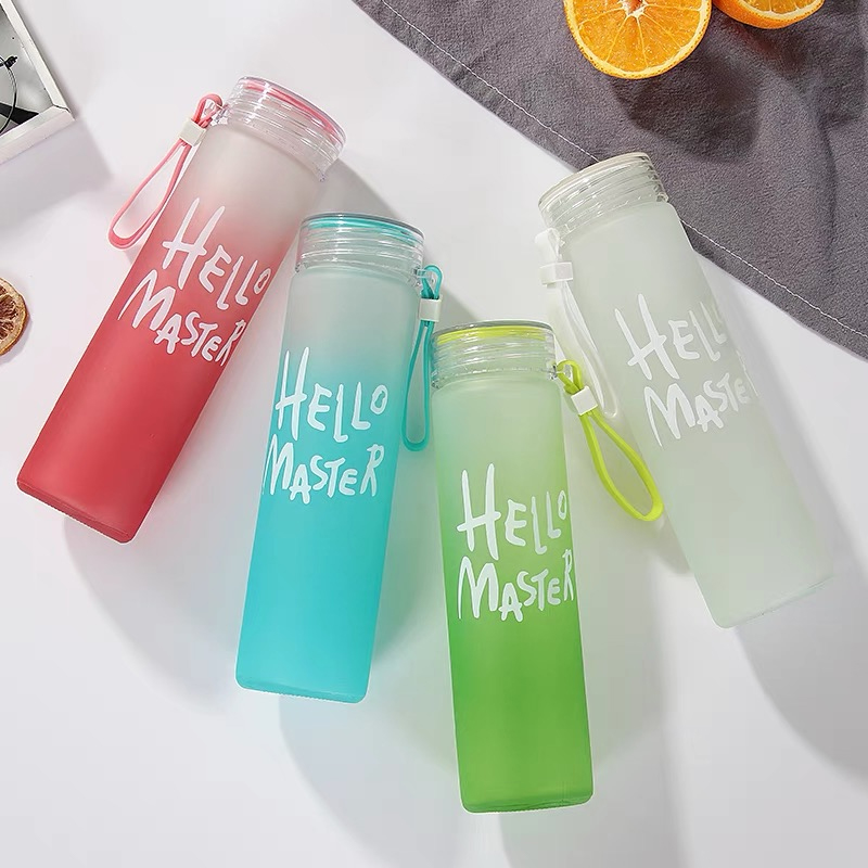 350 ml sport siliconen letterb - Outdoor Sport Glass Water Bottle recensie en prijs
