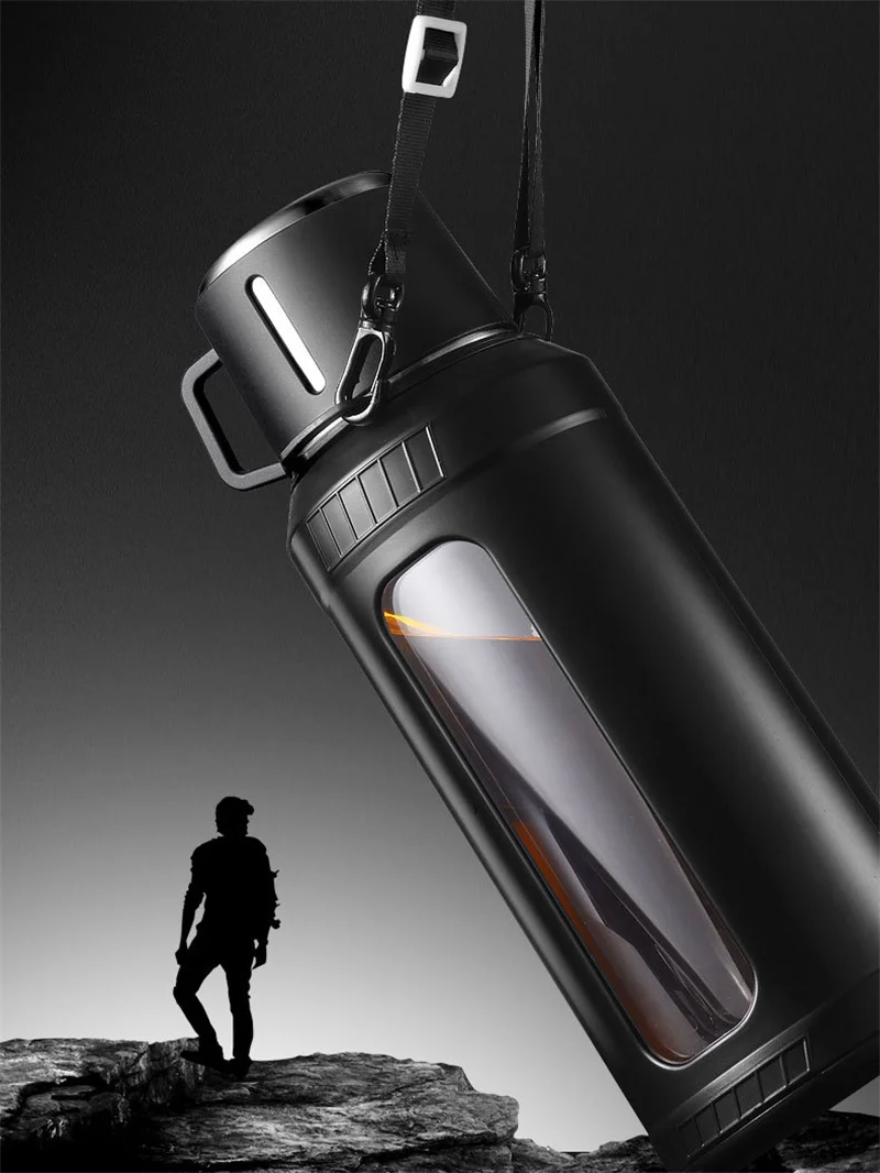 Grote capaciteit 2L glazen wat - Outdoor Sport Glass Water Bottle recensie en prijs